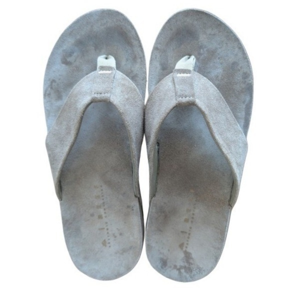 Reef Men's US 8 Brown Suede Leather Thong Sandals